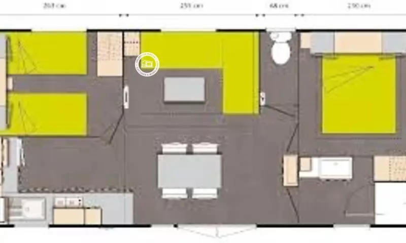 Mobil Home 3 Pièces 5/6 Personnes + TV