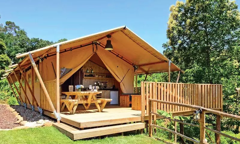 Tente Lodge Woody 3 pièces 5 personnes Sans Sanitaires