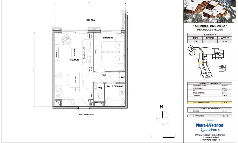 Appartement 2 Pièces 4 Personnes - Prestige