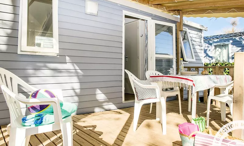 Mobil Home Cosy 3 Pièces 4/6 Personnes Climatisé (5 adultes et 1 enfant de -14 ans)