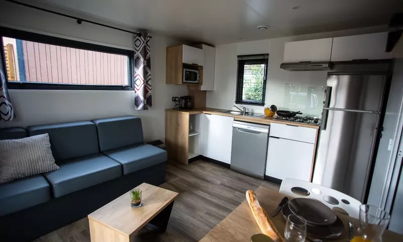 Mobil-Home Premium 2 Pièces 2 Personnes Climatisé + TV