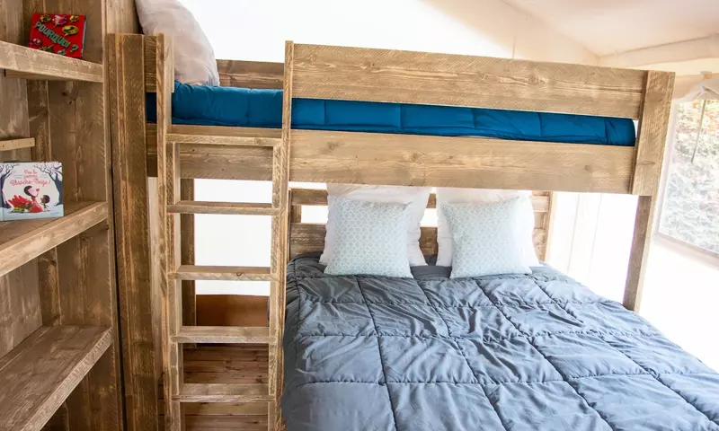 Tente Lodge Woody 3 pièces 5 personnes Sans Sanitaires