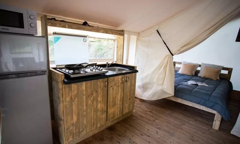 Tente Lodge Woody 3 pièces 5 personnes Sans Sanitaires