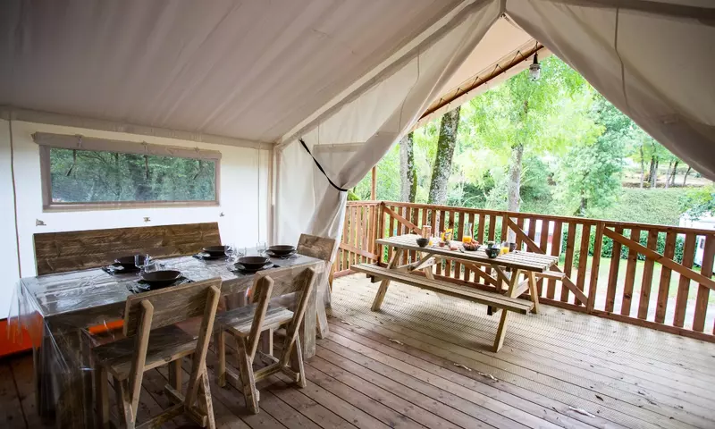 Tente Lodge Woody 3 pièces 5 personnes Sans Sanitaires