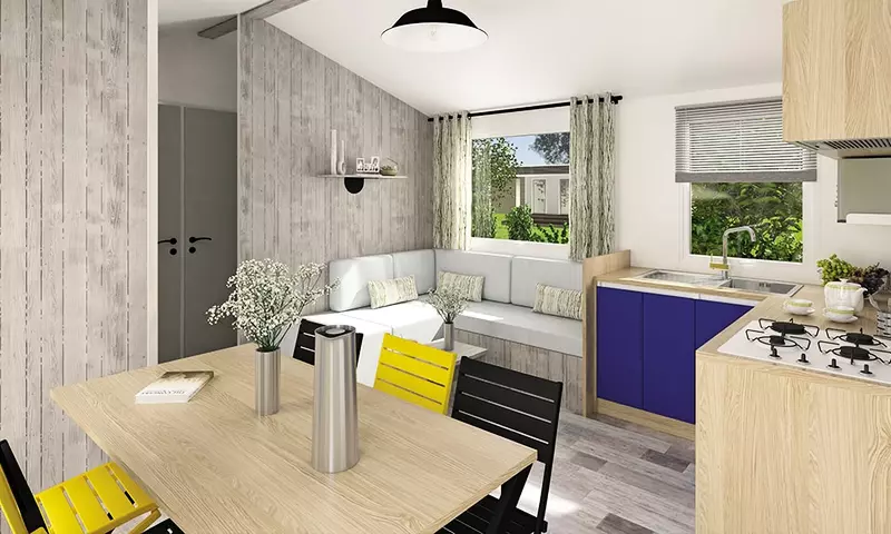 Mobil home VIP 5 pièces 8 personnes Climatisé