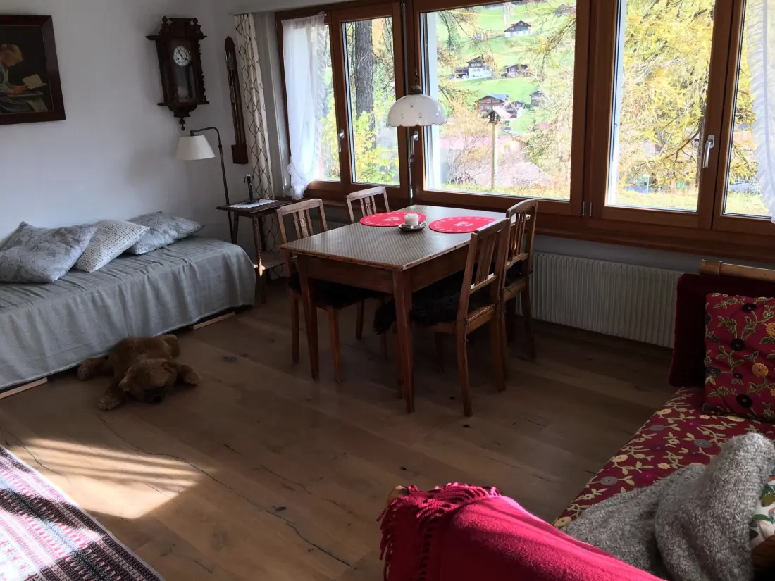 Résidence Bärgfink Parterre Appartement/Fewo, Dusche, WC, 1 Schlafraum 2-Zimmerwohnung