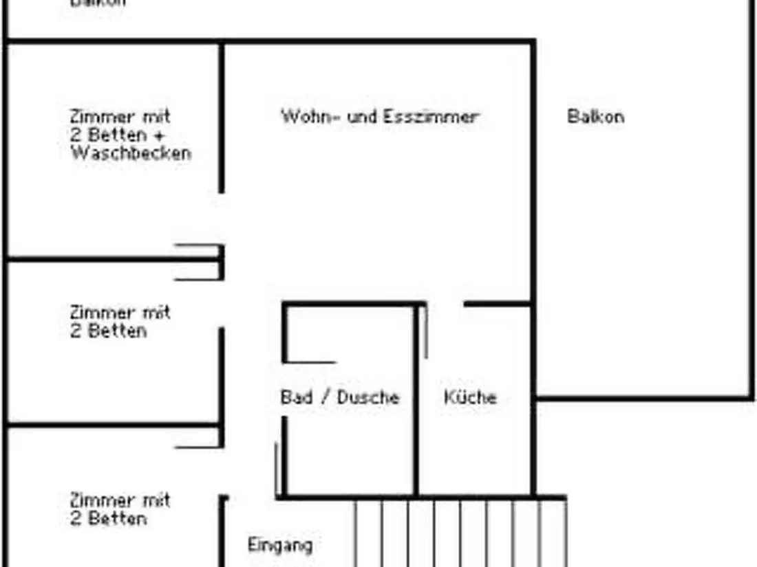 Résidence Bärgrose Appartement/Fewo, Bad, WC, 3 Schlafräume 4-Zimmerwohnung