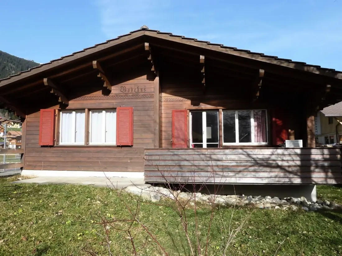 Résidence Bodehus Ferienhaus, Dusche, WC, 3 Schlafräume 4-Zimmer-Einzelchalet