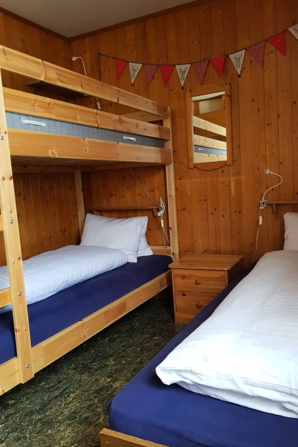 Résidence Bodehus Ferienhaus, Dusche, WC, 3 Schlafräume 4-Zimmer-Einzelchalet