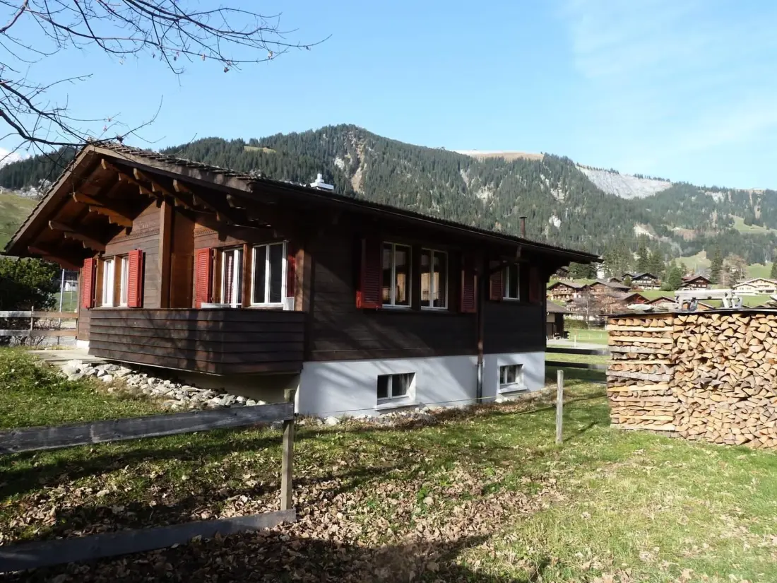 Résidence Bodehus Ferienhaus, Dusche, WC, 3 Schlafräume 4-Zimmer-Einzelchalet