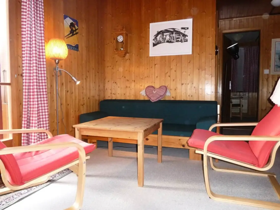 Résidence Bodehus Ferienhaus, Dusche, WC, 3 Schlafräume 4-Zimmer-Einzelchalet