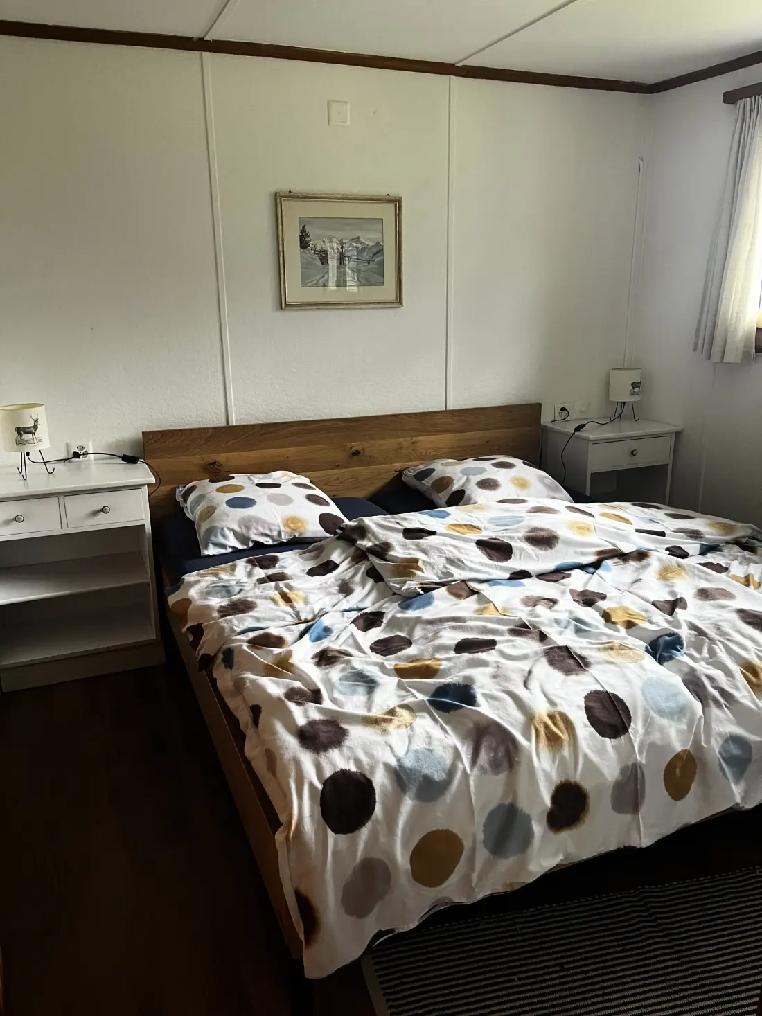 Résidence Buebebärg Ferienhaus, Dusche und Bad, WC, 2 Schlafräume 3.5-Zimmerwohnung