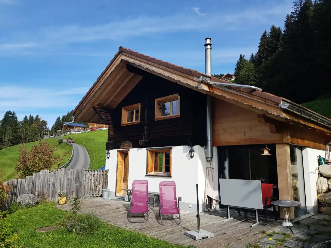 Résidence Chalet Giisställi Ferienhaus, Dusche, WC Ferienhaus