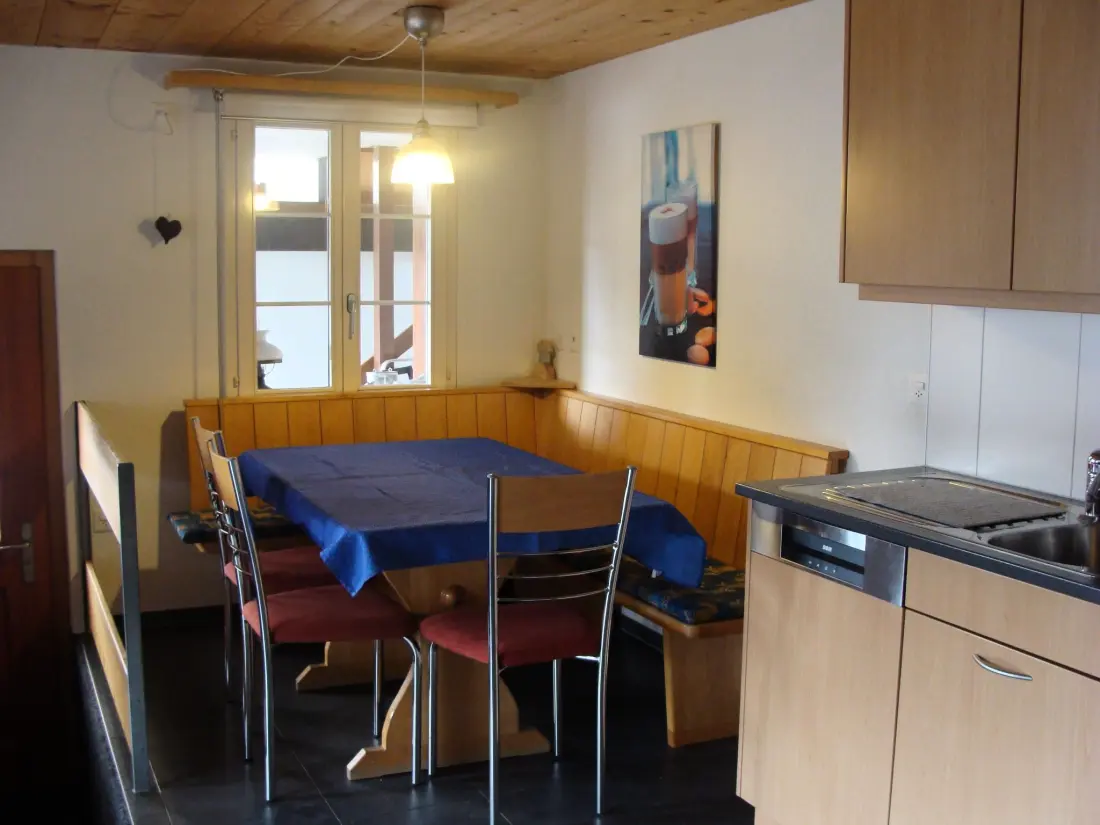 Résidence Chalet Sunnegg Appartement/Fewo, Dusche, WC, 2 Schlafräume 3-Zimmerwohnung