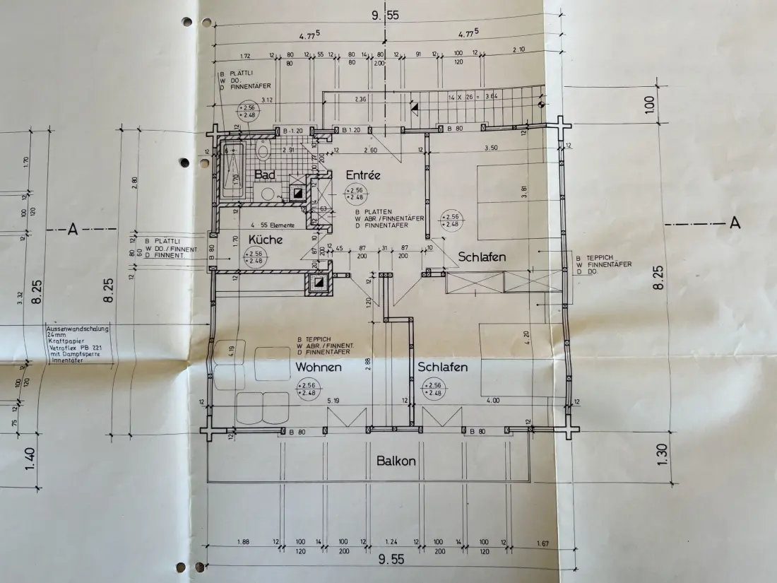 Résidence Im Rägeboge Appartement/Fewo, Bad, WC, 2 Schlafräume 3-Zimmerwohnung Dachstock