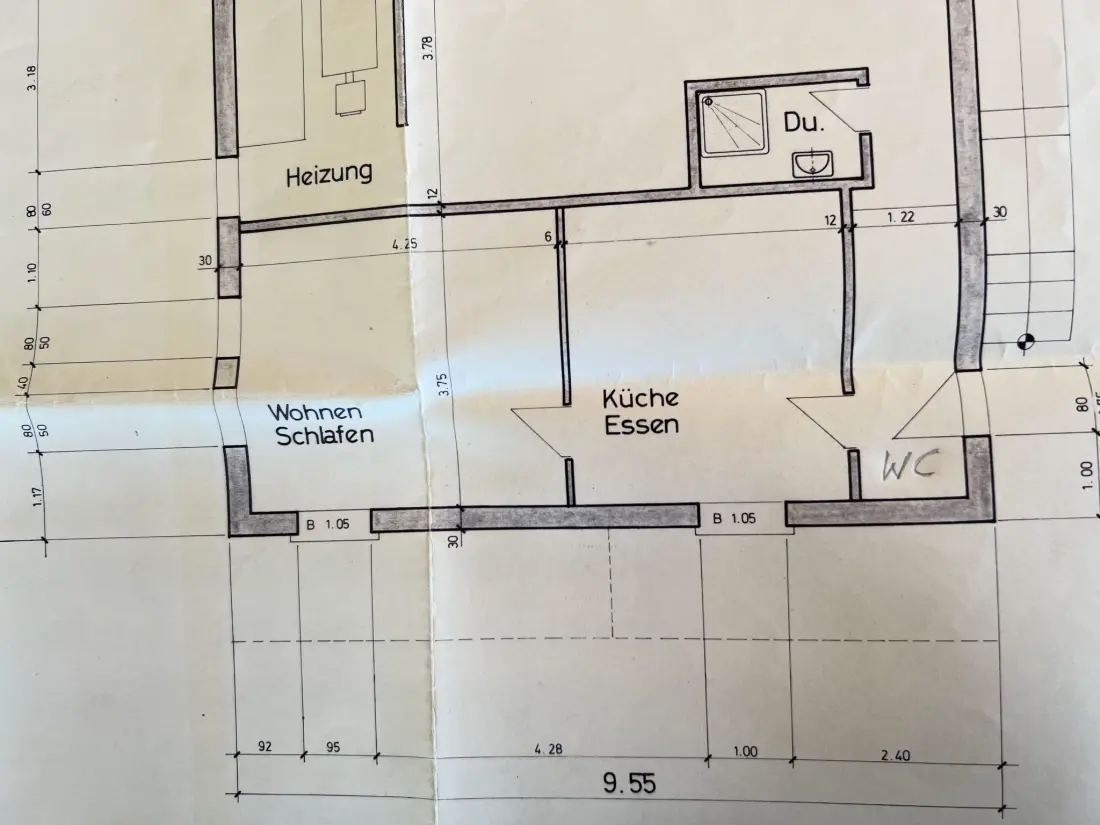 Résidence Im Rägeboge Appartement/Fewo, Dusche, WC, 1 Schlafraum