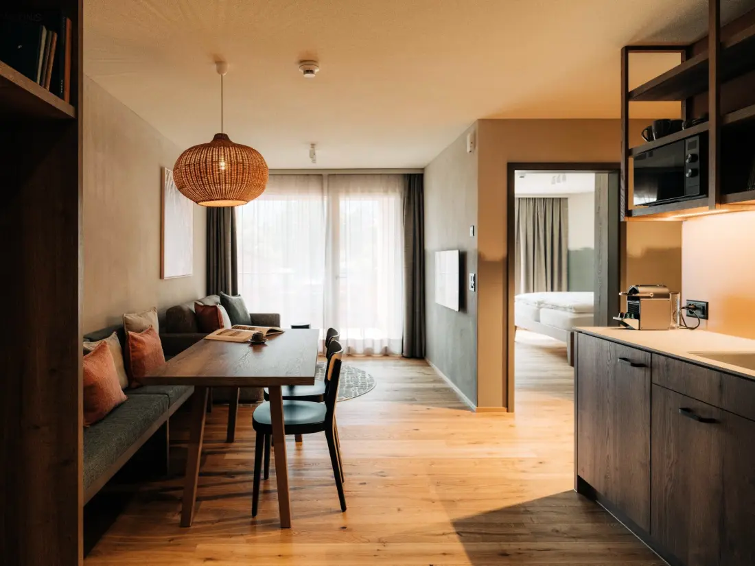 Résidence KURVE Apartments & Lounge Appartement/Fewo, Bad, WC, 1 Schlafraum