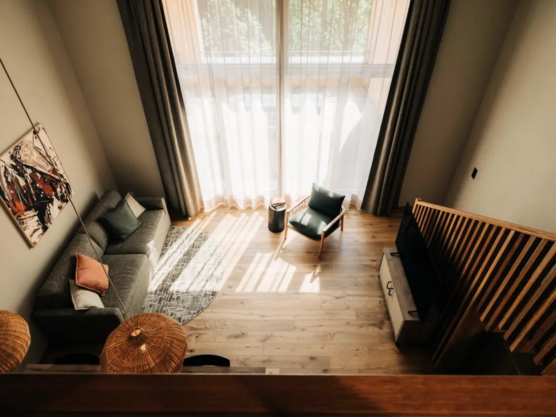 Résidence KURVE Apartments & Lounge Appartement/Fewo, Bad, WC, 2 Schlafräume