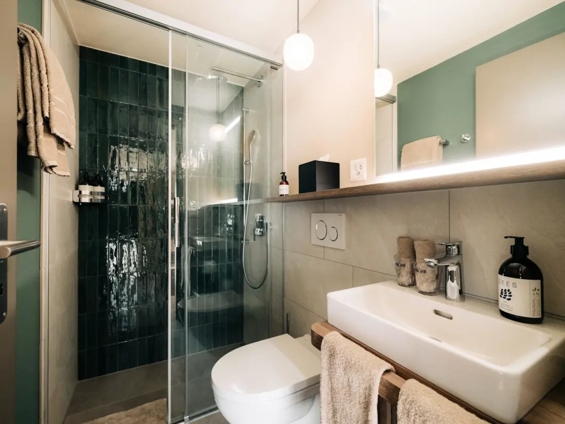 Résidence KURVE Apartments & Lounge Studio, Bad, WC, 1 Schlafraum