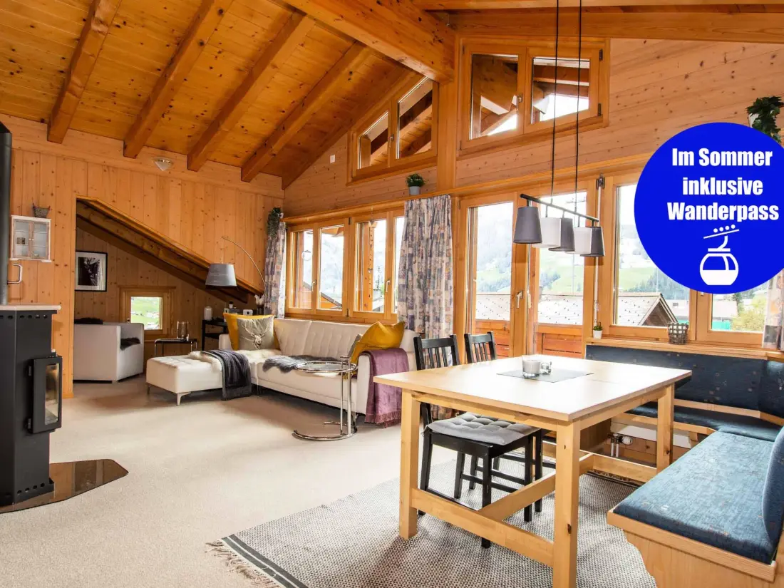 Résidence Loft Erlebnis Adelboden Appartement/Fewo, Dusche, WC, 2 Schlafräume