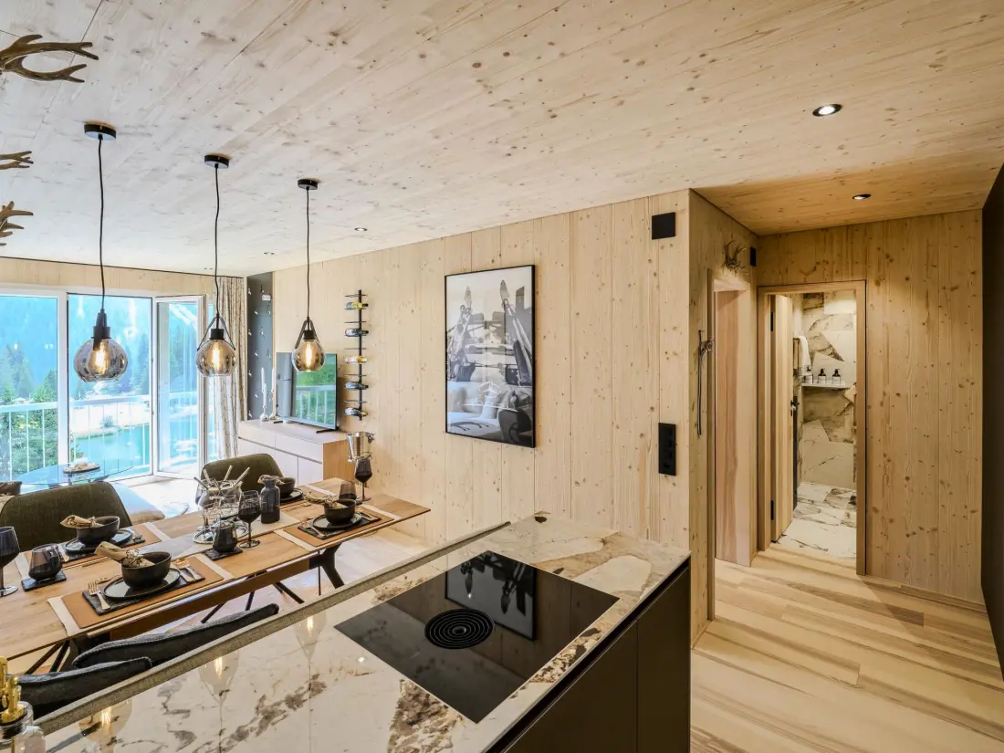 Résidence appartamaint tscherv by Arosa Vacations Appartement/Fewo, Dusche, WC, Seeblick