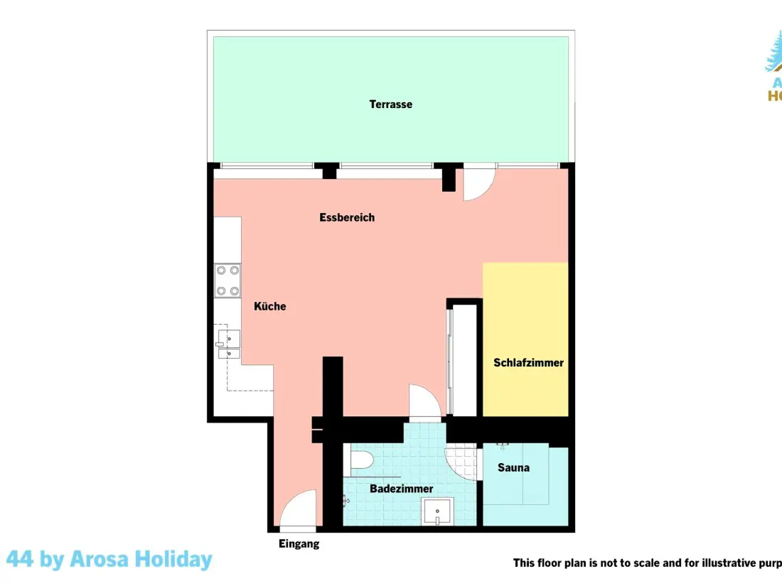 Résidence Jäggi 44 by Arosa Holiday Appartement/Fewo, Dusche und Bad, WC, 3-Bettwohnung