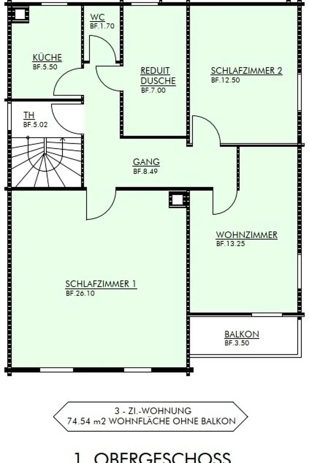 Résidence Nühus 1. OG Appartement/Fewo, Bad, WC, 6-Bettwohnung