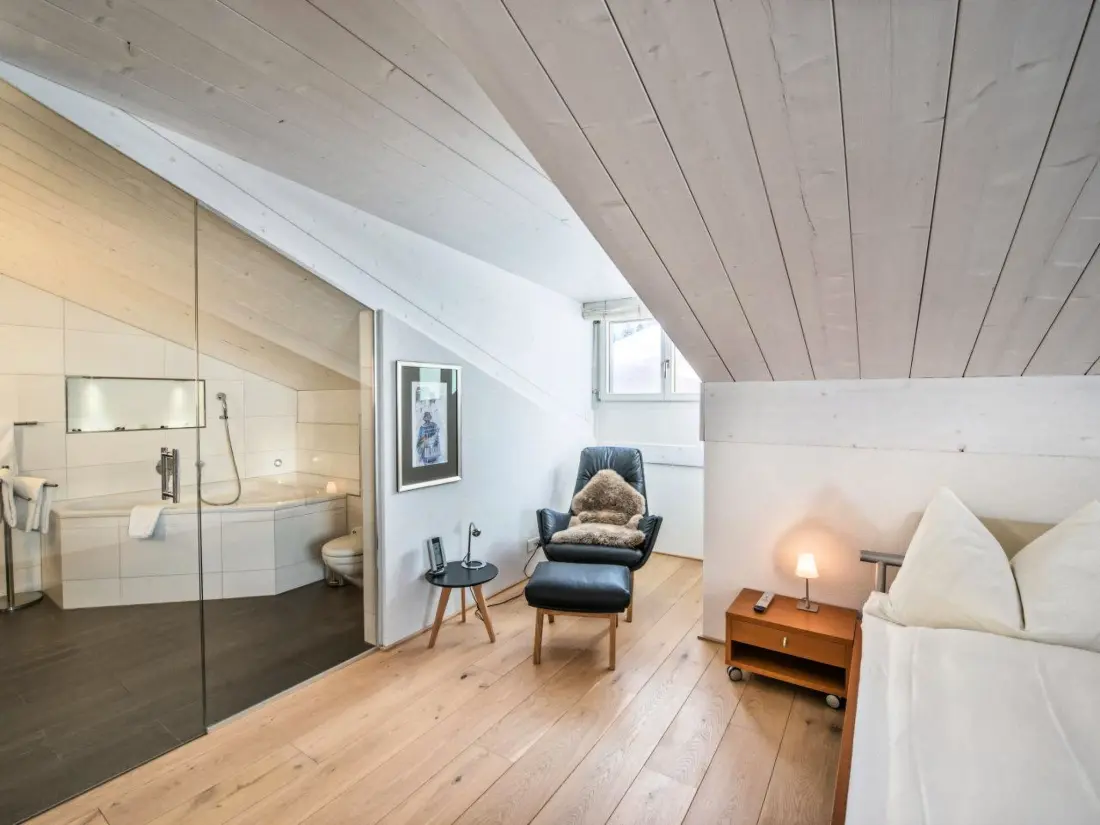 Résidence Juggasunna Appartement/Fewo, Dusche und Bad, WC, 7-Bettwohnung