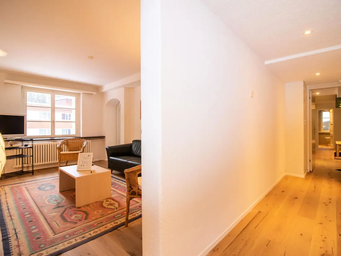 Résidence Pradella Garten by Arosa Holiday Appartement/Fewo, Dusche oder Bad, WC, 7-Bettwo
