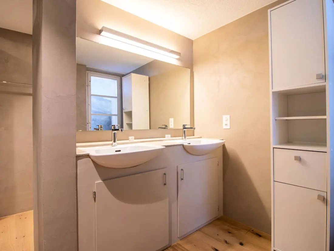 Résidence Pradella Garten by Arosa Holiday Appartement/Fewo, Dusche oder Bad, WC, 7-Bettwo