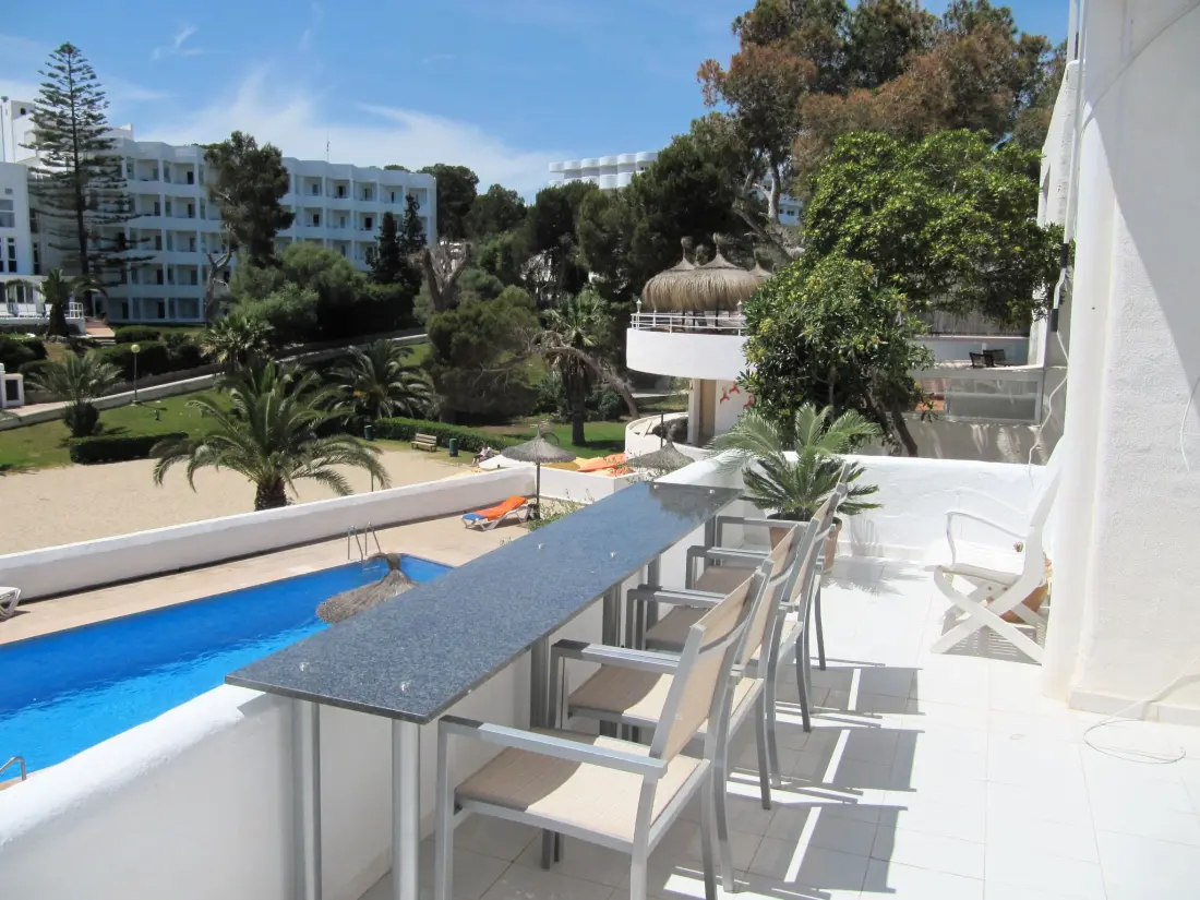 Résidence Wohnung in Cala D'or mit gemeinsamem Pool, Terrasse und Garten