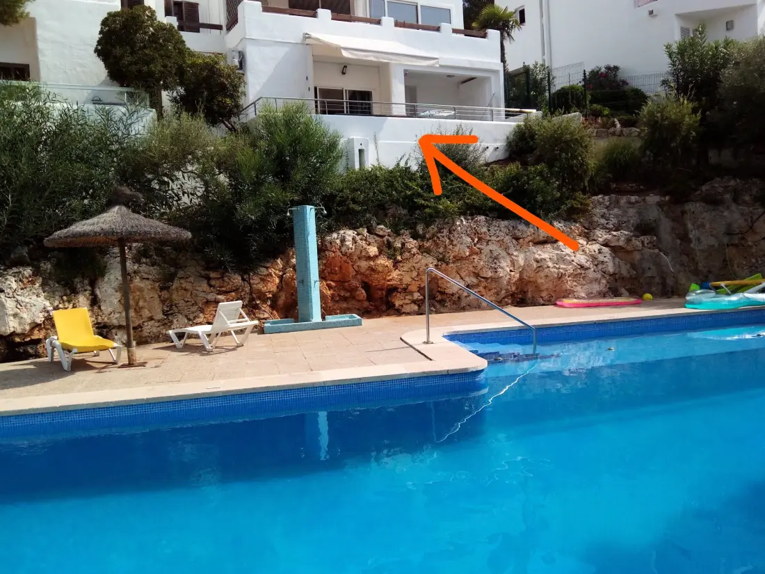 Résidence Wohnung in Cala D'or mit gemeinsamem Pool, Terrasse und Garten