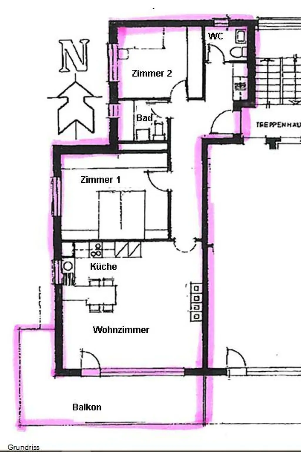 Résidence Heimgut 37 Appartement/Fewo, Dusche oder Bad, WC 3½-Zimmerwohnung