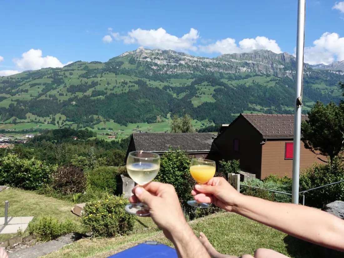 Résidence Bergperle Ferienhaus, Dusche, WC, Terrasse Ferienhaus, Dusche, WC, Terrasse