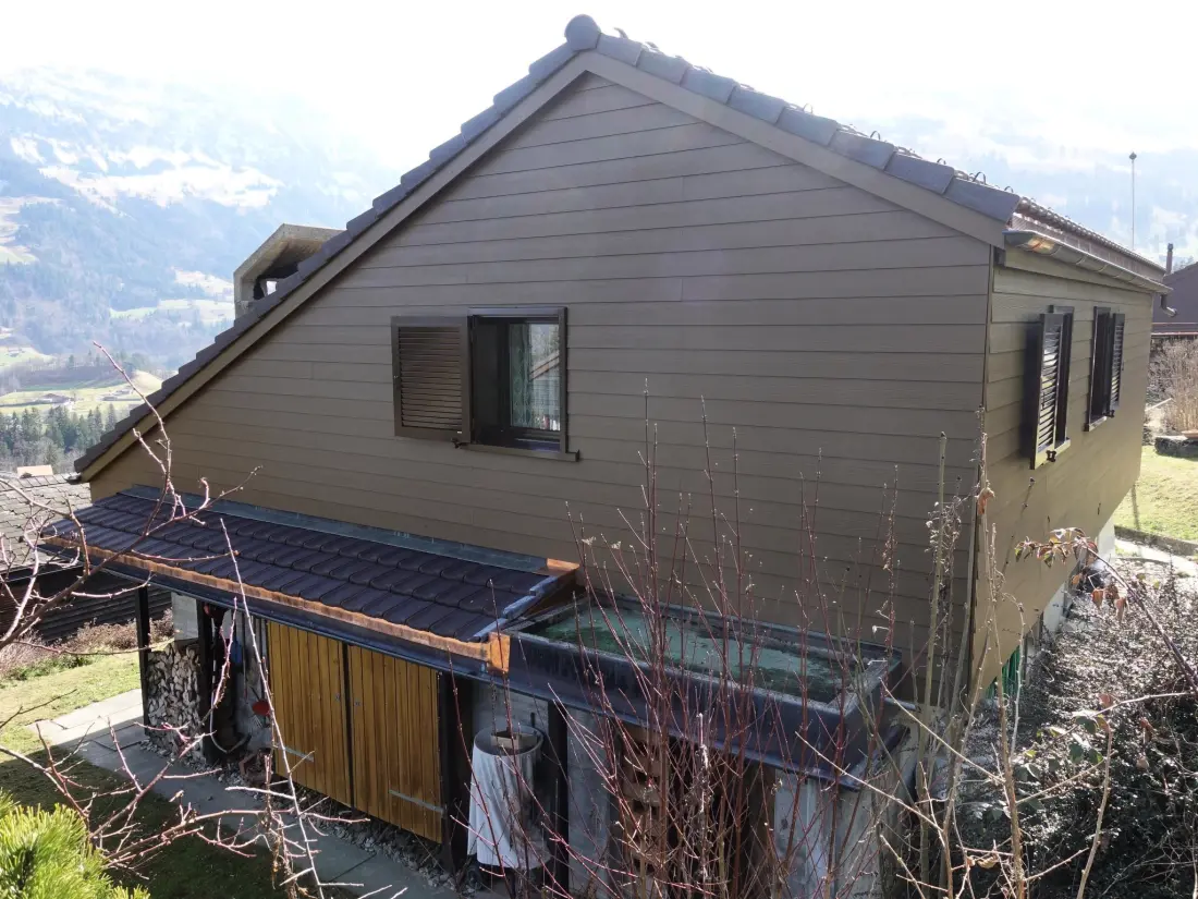 Résidence Bergperle Ferienhaus, Dusche, WC, Terrasse Ferienhaus, Dusche, WC, Terrasse