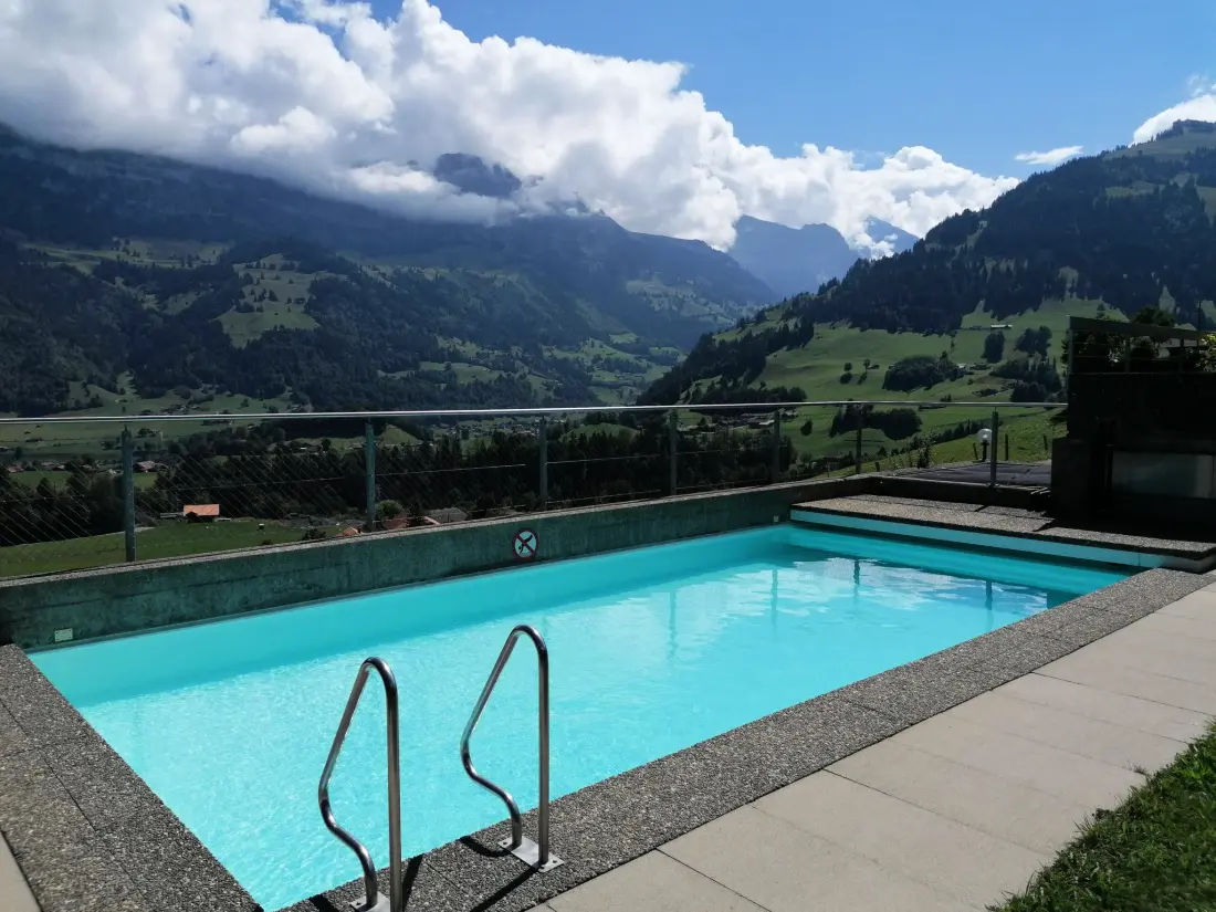 Résidence Bergperle Ferienhaus, Dusche, WC, Terrasse Ferienhaus, Dusche, WC, Terrasse