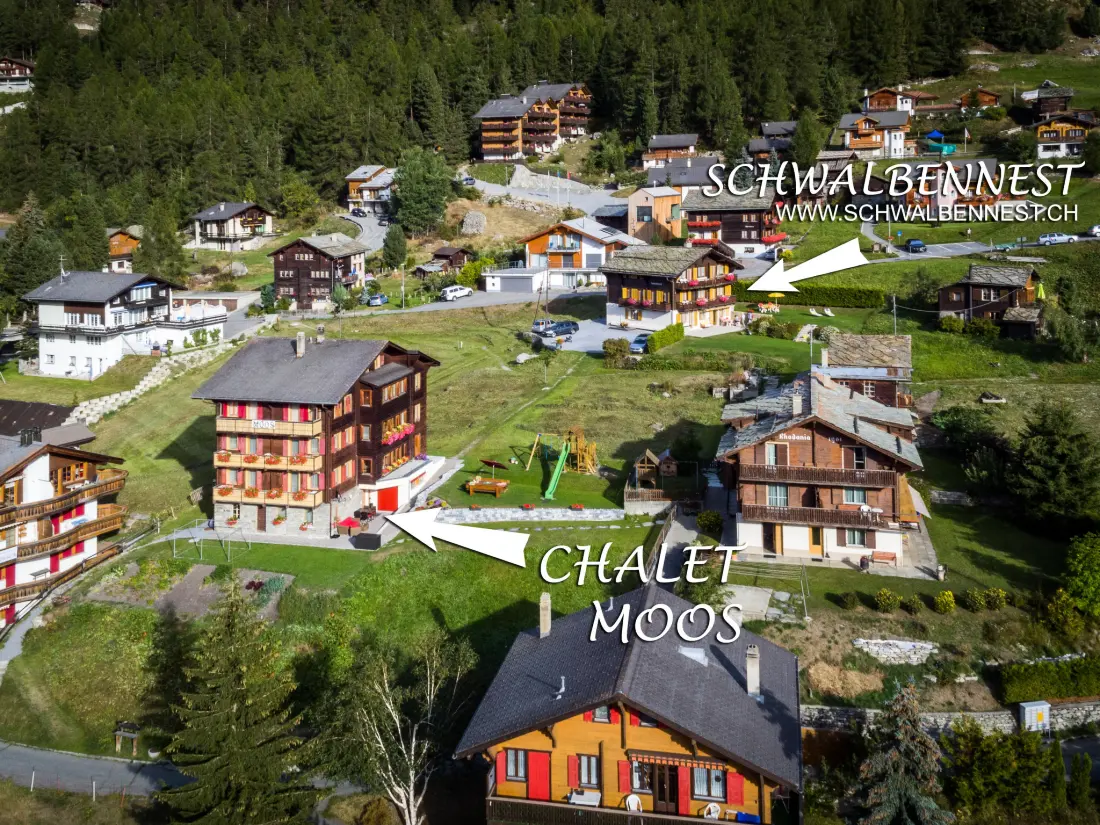 Résidence Chalet Ferienwohnungen Schwalbennest Moos Grächen, (Grächen),