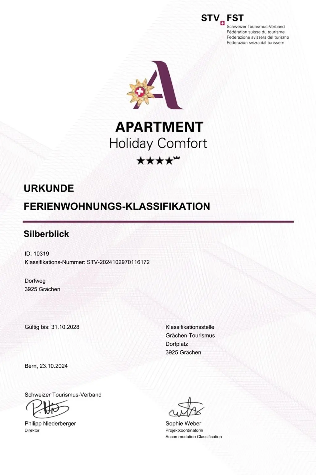 Résidence Silberblick, (Grächen),