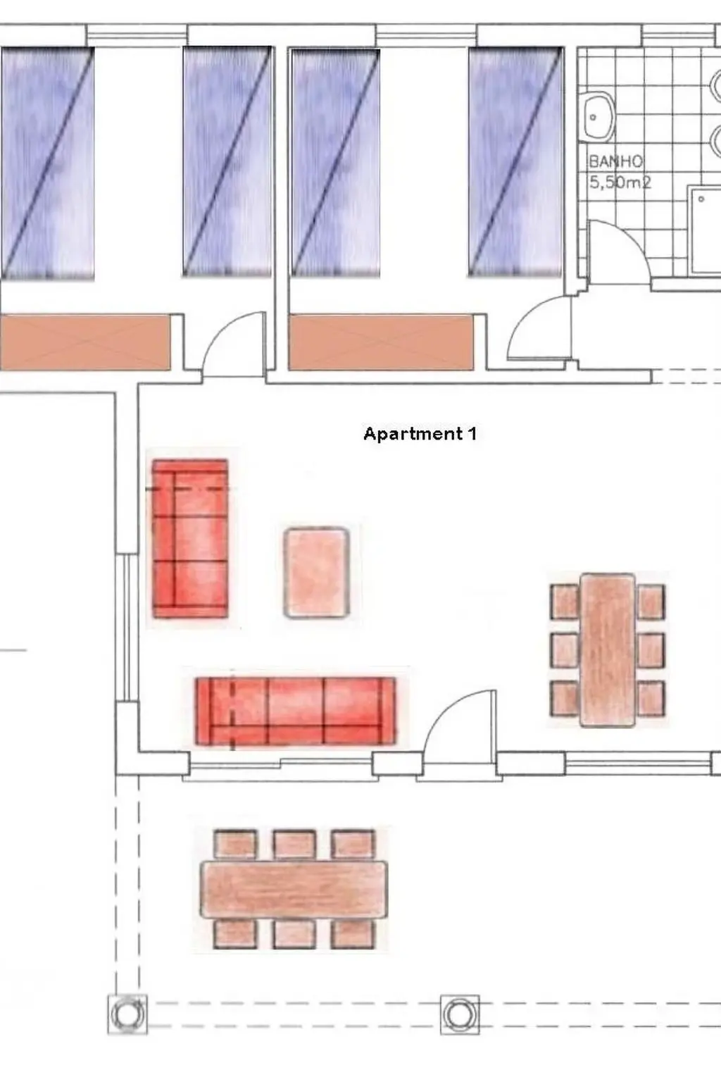 Résidence mit Terrasse und Gemeinschaftspool