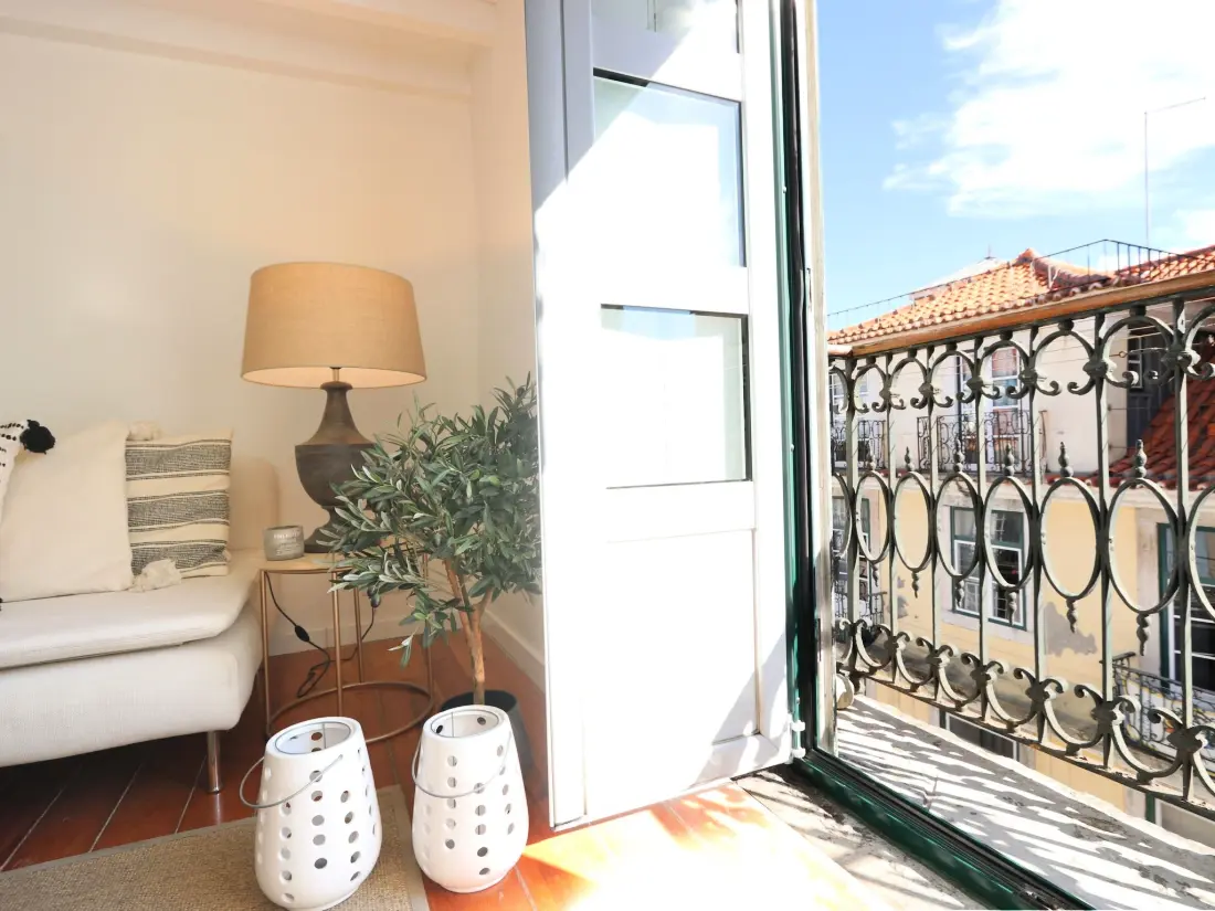 Résidence Schicker urbaner Rückzugsort in der Innenstadt, Balkon und Ausblick
