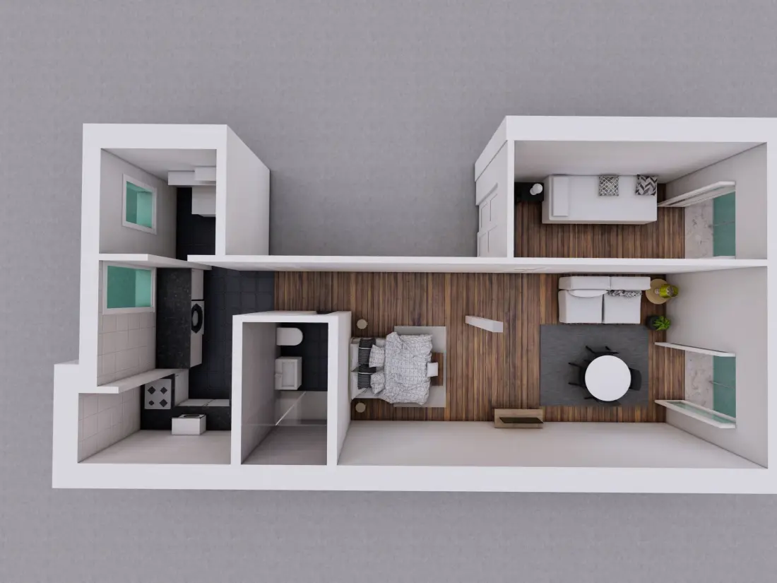Résidence Schicker urbaner Rückzugsort in der Innenstadt, Balkon und Ausblick