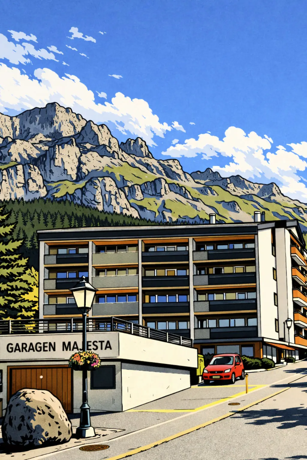 Résidence Majesta Leukerbad # 2-bed apartment, Dusche, WC