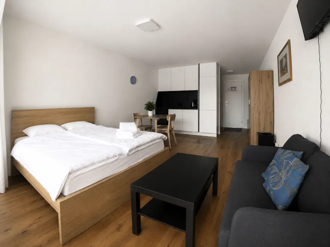Résidence Residenz Belair Leukerbad # 2-bed apartment, Dusche, WC
