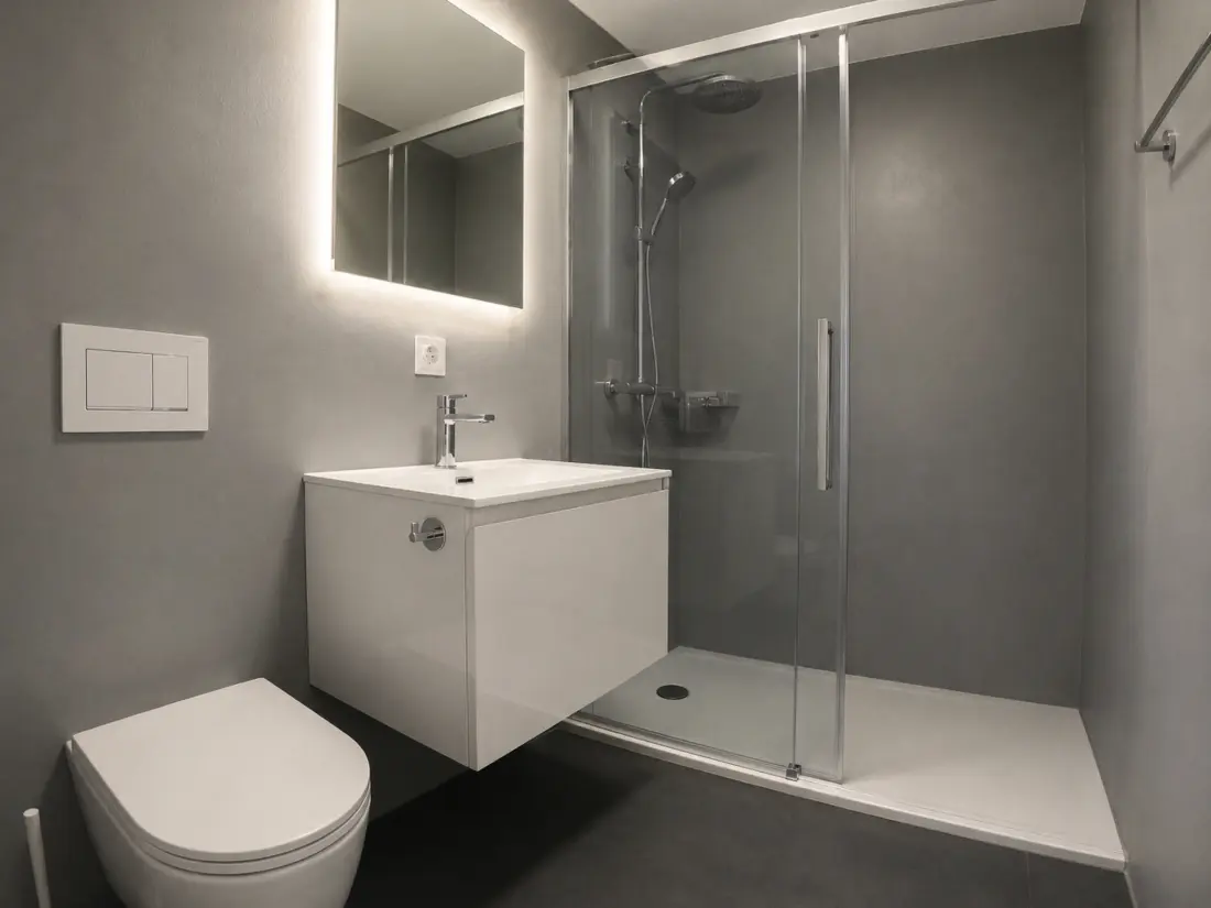 Résidence Residenz Belair Leukerbad # 2-bed apartment, Dusche, WC