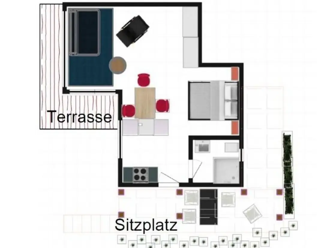 Résidence Studio Ruben 2-Bett Wohnung