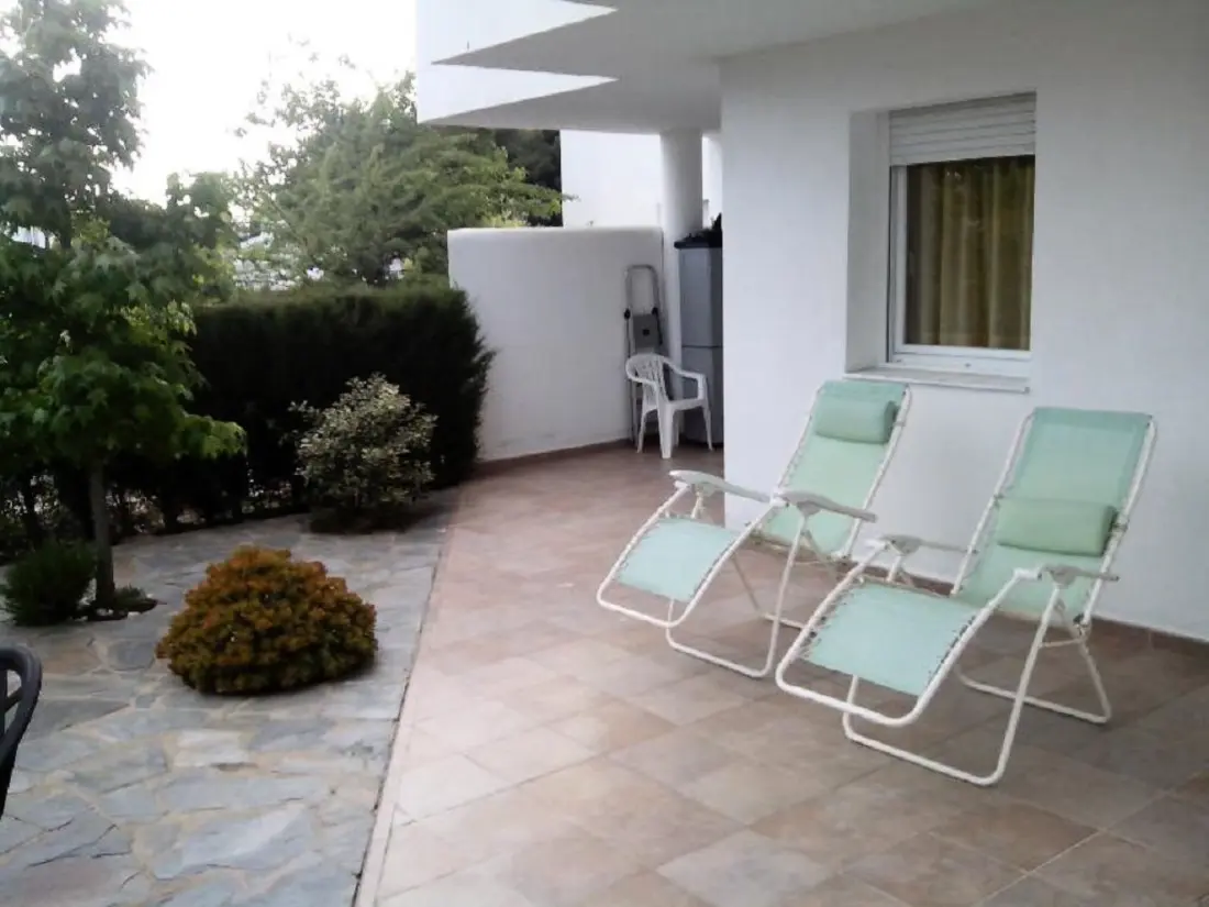 Résidence Wohnung mit privatem Garten am Strand