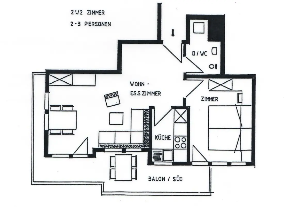 Résidence Swiss Chalet Appartement/Fewo 2-Bettwohnung Nr. 7
