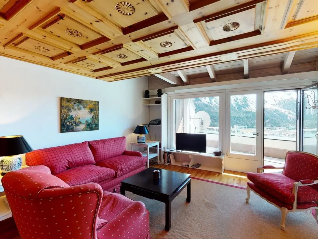 Résidence Apartment Tinus - Ruhige Wohnung im Zentrum von St. Moritz mit Aussicht