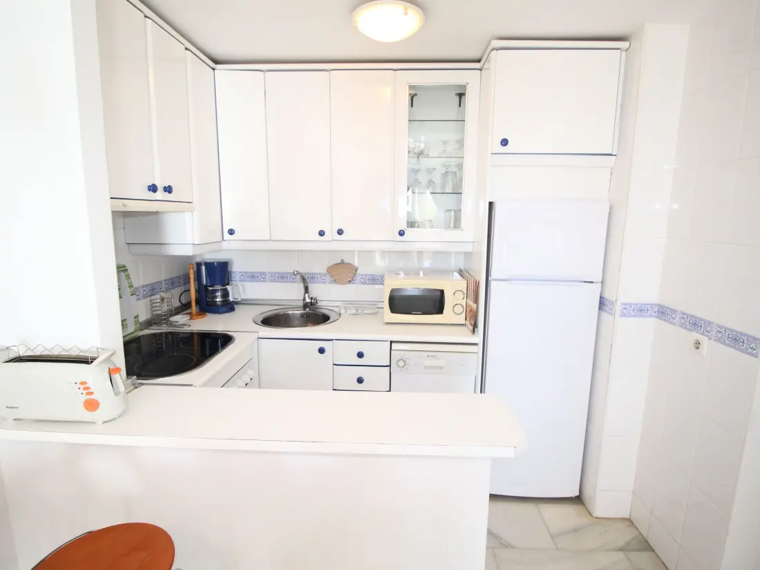 Résidence Appartement in Torrox Costa mit Großem gemeinsamem Pool und Meerblick