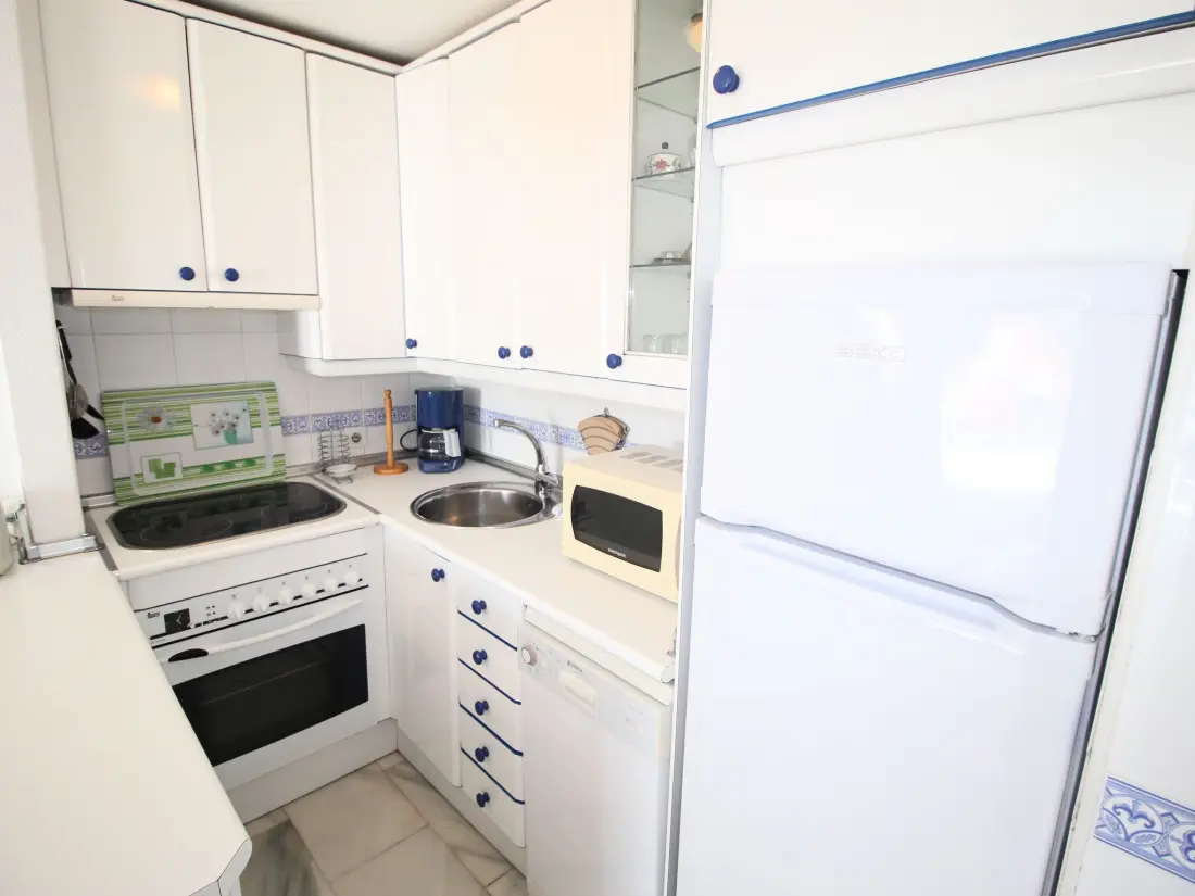 Résidence Appartement in Torrox Costa mit Großem gemeinsamem Pool und Meerblick